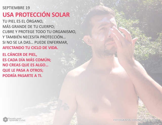 Usa protección solar